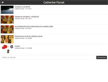Tablet Screenshot of catherinefarzat.com